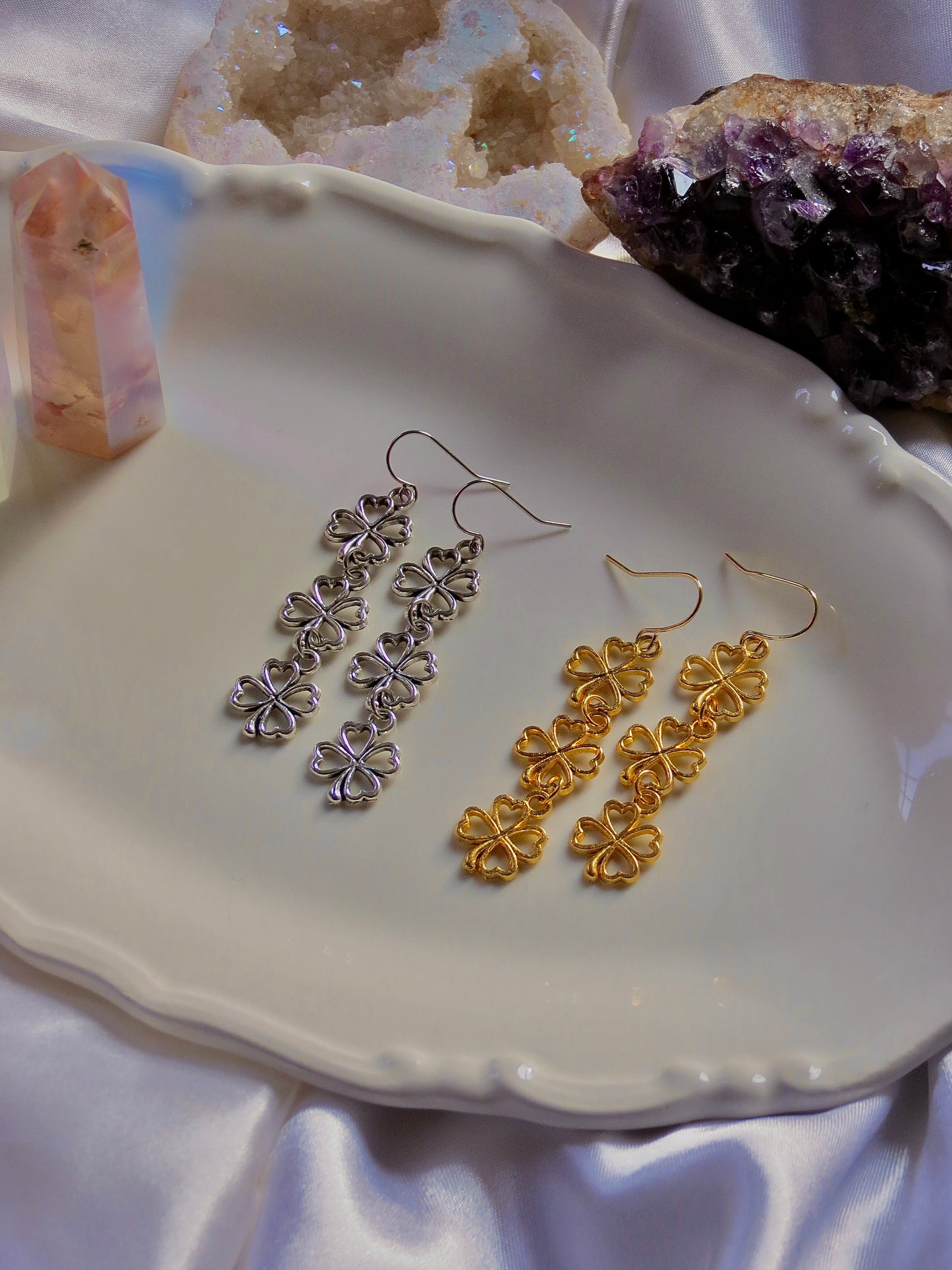 four leaf clover dangles