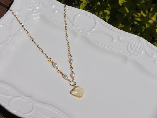 mother of PEARLS necklace