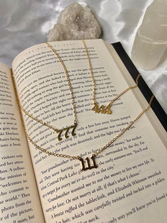 angel number necklace