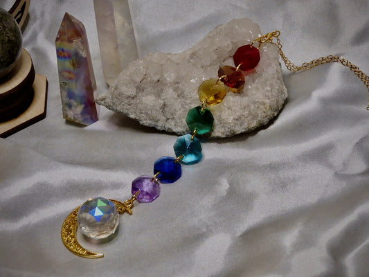 7 chakra sun catcher (gold)