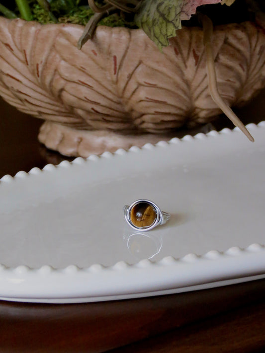 tigers eye ring